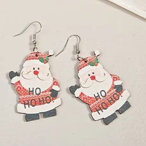 3/$12~Santa Ho Ho Ho Earrings